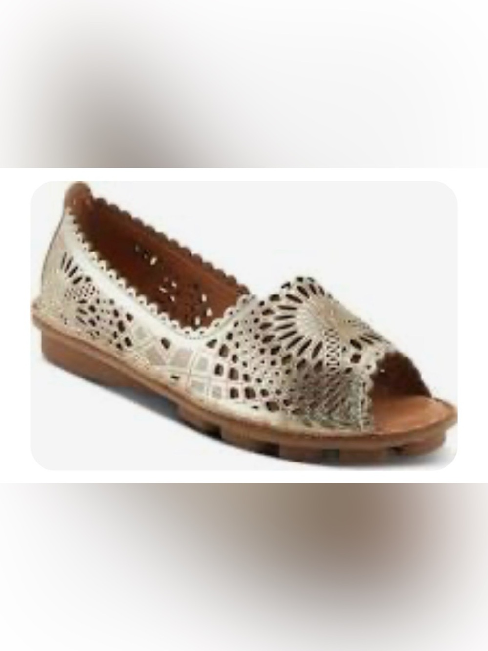 Spring Step Brandal Gold Sandals 6